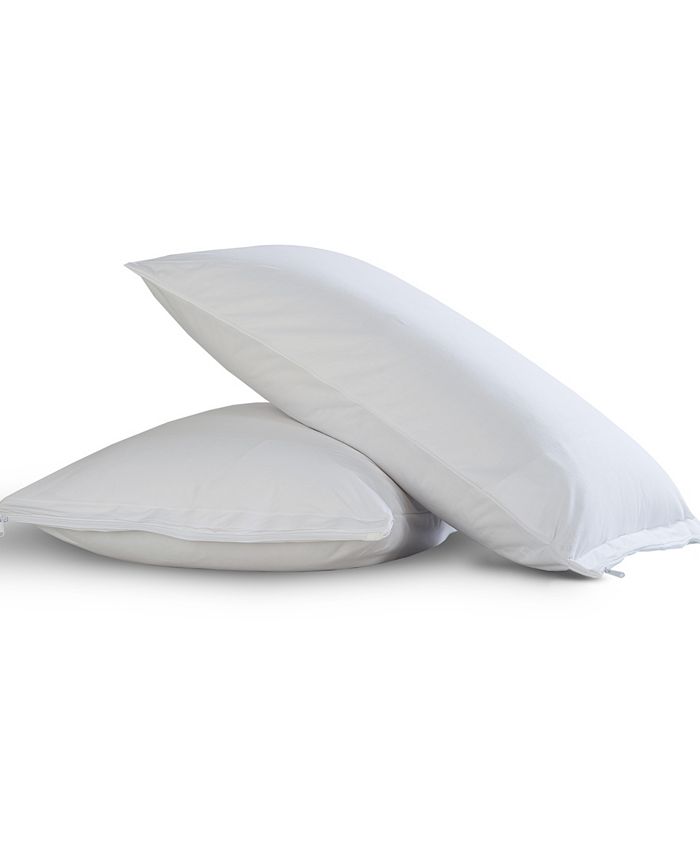 AllInOne Easy Care Queen Pillow Protectors with Bed Bug Blocker 2