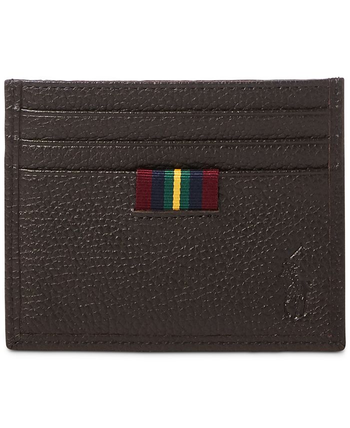 Polo Ralph Lauren Men's Pebbled Leather Card Case Macy's