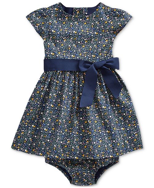 Polo Ralph Lauren Baby Girls Cotton Dress Reviews All Girls Dresses Kids Macy S