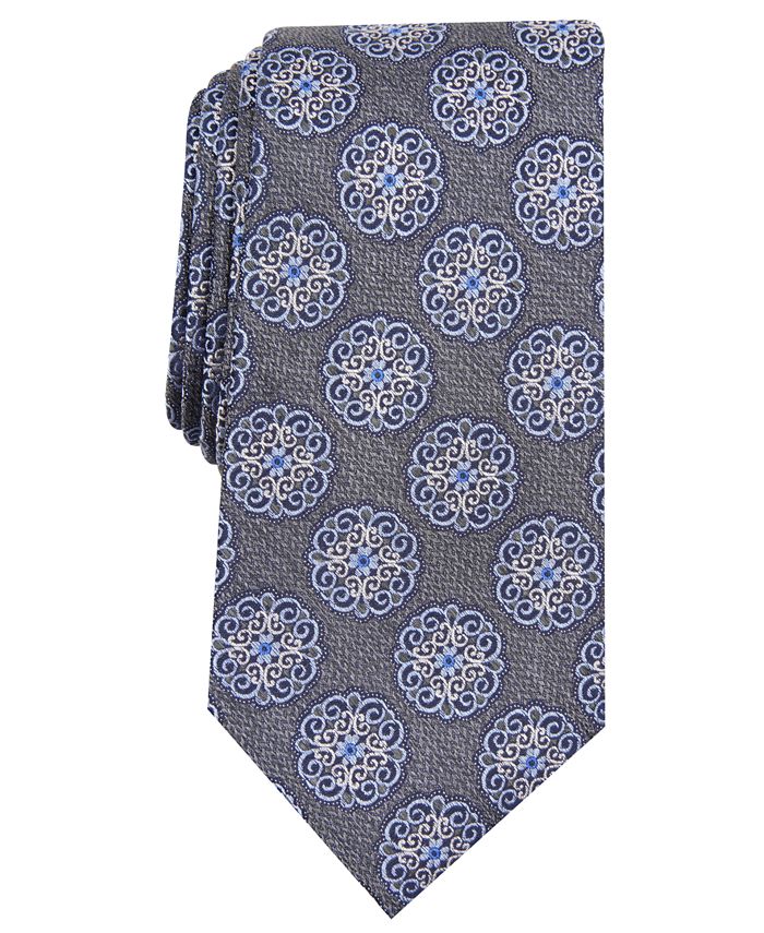 Tasso Elba Men's Classic Medallion Tie, Created for Macy's - Macy's