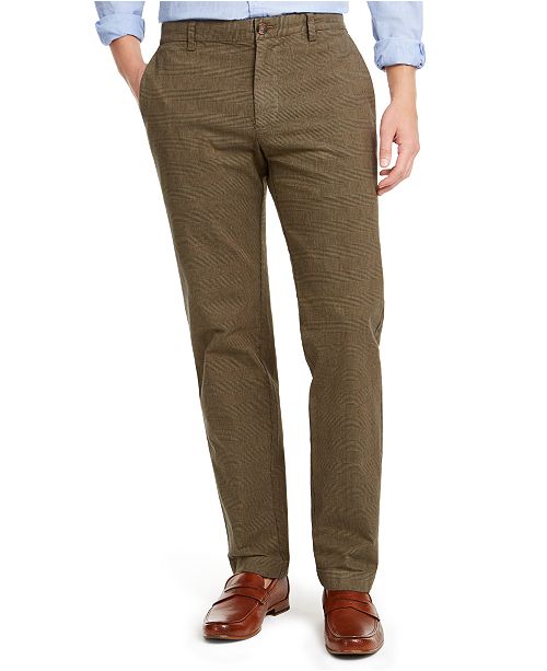 Brooks Brothers Men's Red Fleece Slim-Fit Stretch Plaid Chino Pants ...