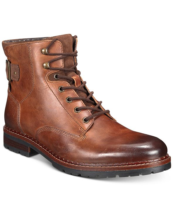 Alfani Men's Syd Leather Casual Boots, Created for Macy's & Reviews ...