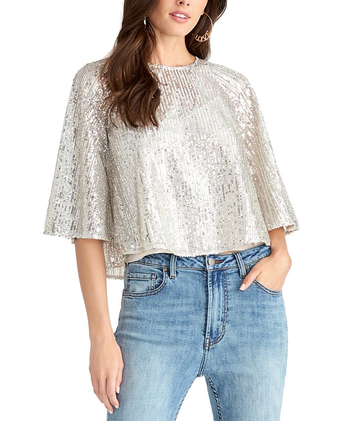 Rachel roy sequin store top