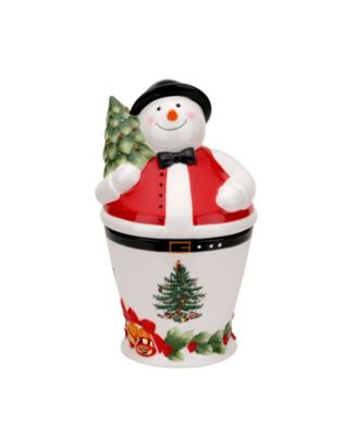 Spode - Christmas Tree Mr. Snowman Cookie Jar