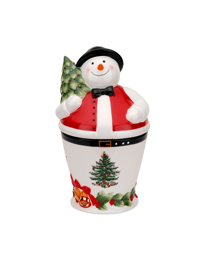 Snowman Cookie Jar Spode Christmas Tree Mr