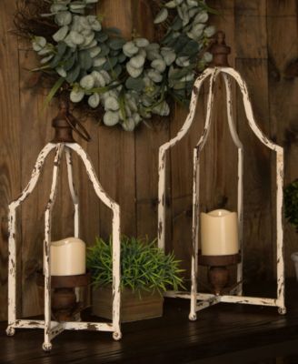 Glitzhome Large Farmhouse Metal Lantern - Macy's