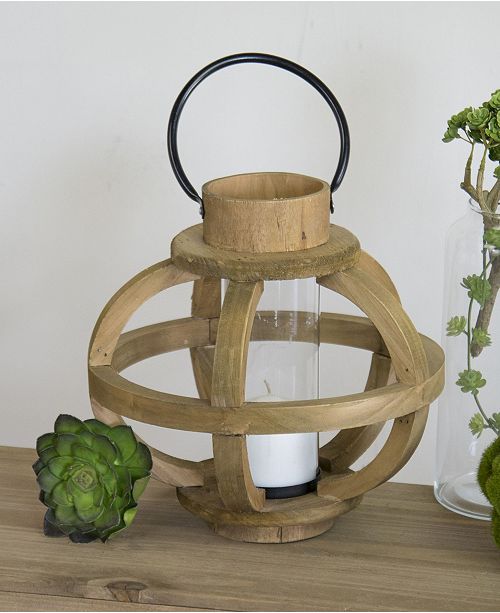 VIP Home & Garden Small Wood Candle Holder & Reviews ...