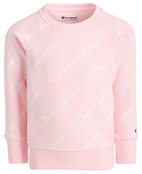 Champion Little Girls Script Print Sweatshirt Reviews Kids Macy S