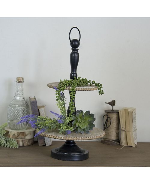 Vip Home Garden Wood 2 Tier Tray Reviews Macy S