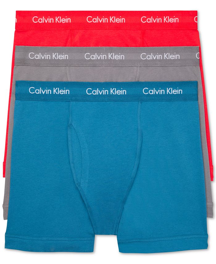 Calvin Klein Men's Cotton Stretch Boxer Briefs 3-Pack NU2666 & Reviews -  Underwear & Socks - Men - Macy's