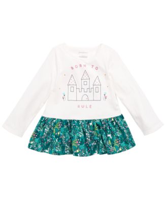 First Impressions Toddler Girls Cotton Folkloric Printed Tunic Top Black Size 3t 1 main image 1