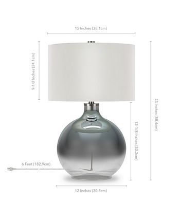 Hudson & Canal - Laelia Table Lamp In Ombre Plated Glass