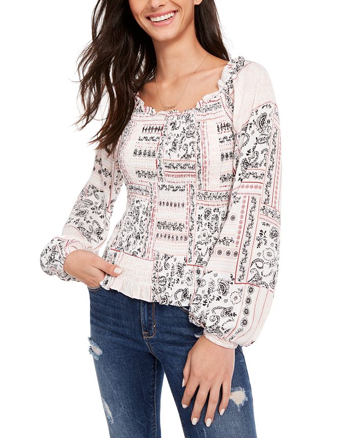 Macys top white blouse