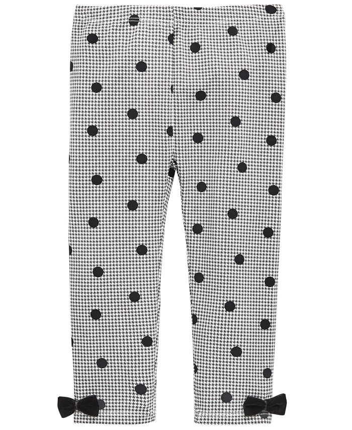 First Impressions Toddler Girls DotPrint Houndstooth Leggings, Created