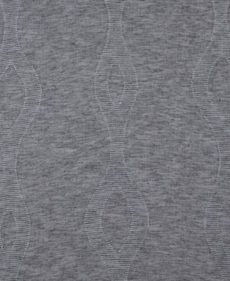 Vega Striped Patterned Faux Linen Sheer Curtain