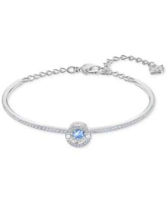 Swarovski - Silver-Tone Cubic Zirconia Bangle Bracelet