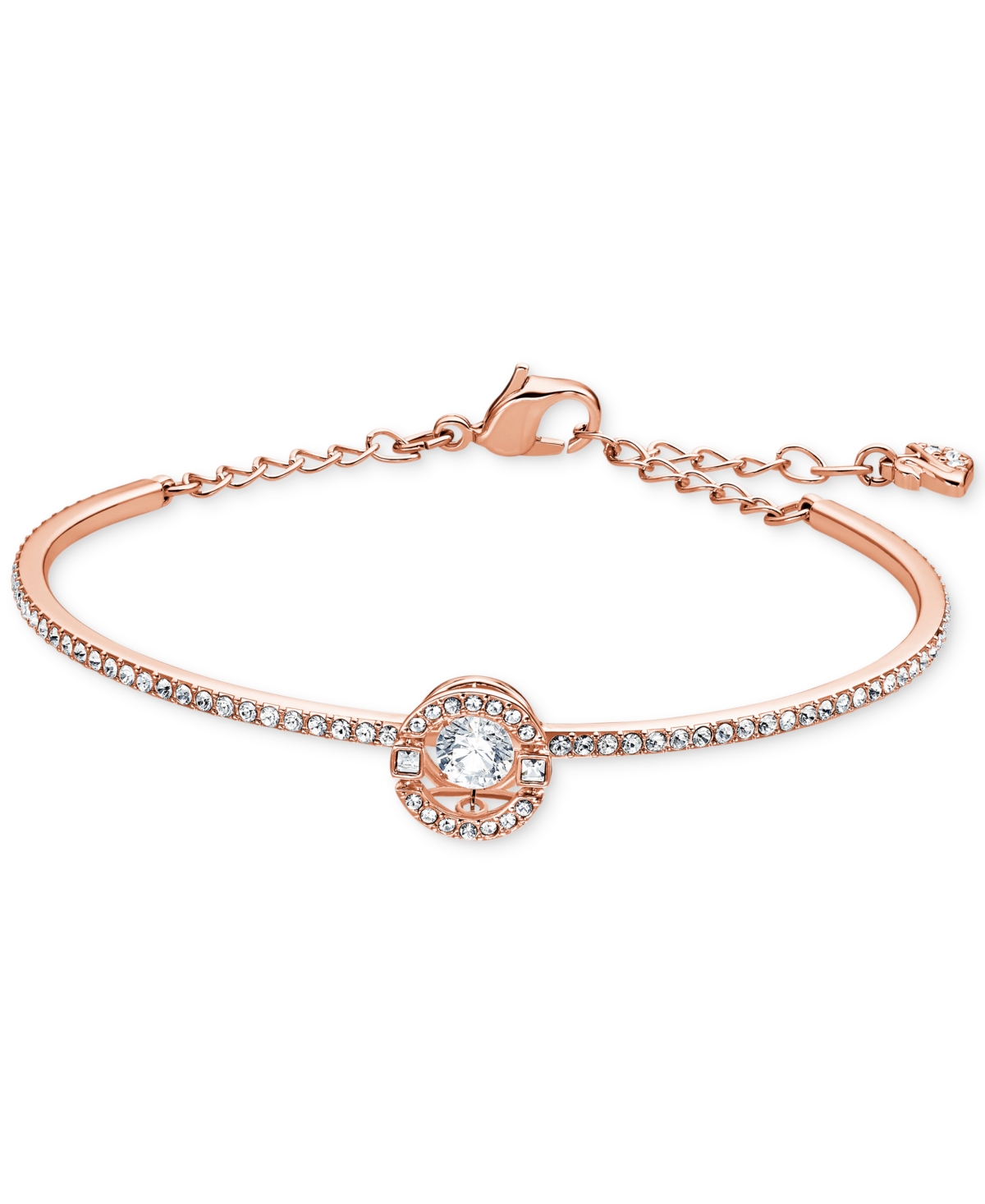 Swarovski Silver-Tone Cubic Zirconia Bangle Bracelet