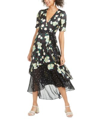foxiedox - Anemone Mixed-Print Midi Dress