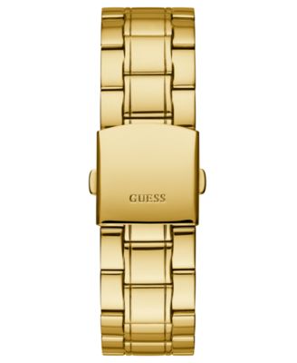 Men's Diamond-Accent Gold-Tone Stainless Steel Bracelet Watch 44mm
