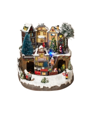 Sterling Fiber Optic Village with Moving Train and Train Station
