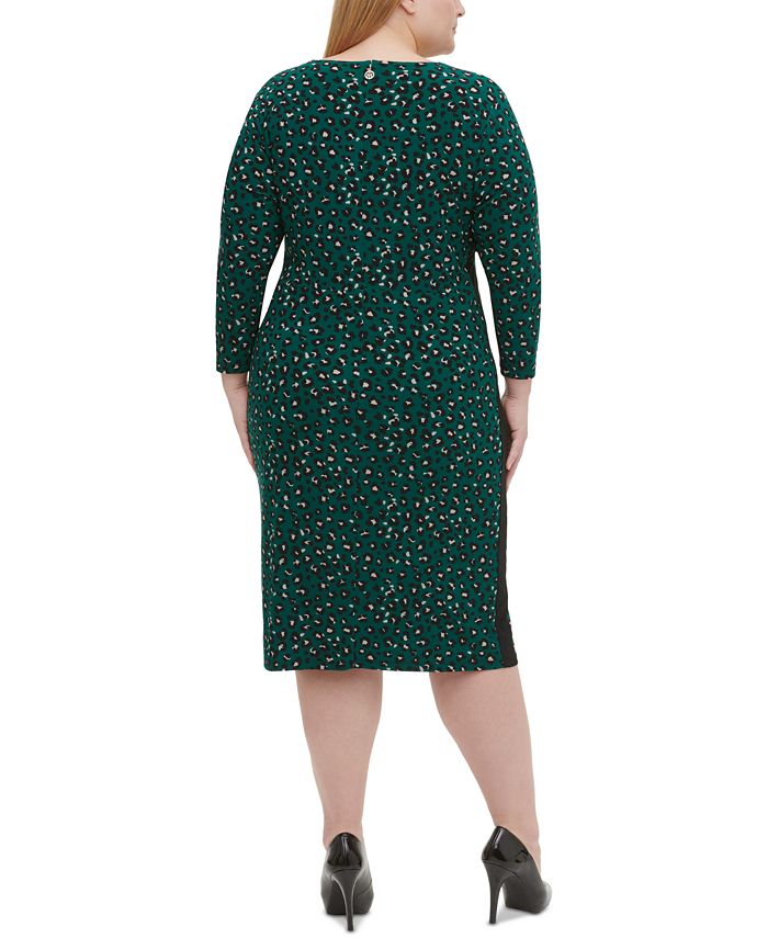 Tommy Hilfiger Plus Size Leopard-Print Jersey Midi Dress - Macy's