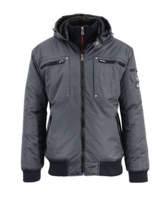 Spire By Galaxy Men's Heavyweight Moto Jacket