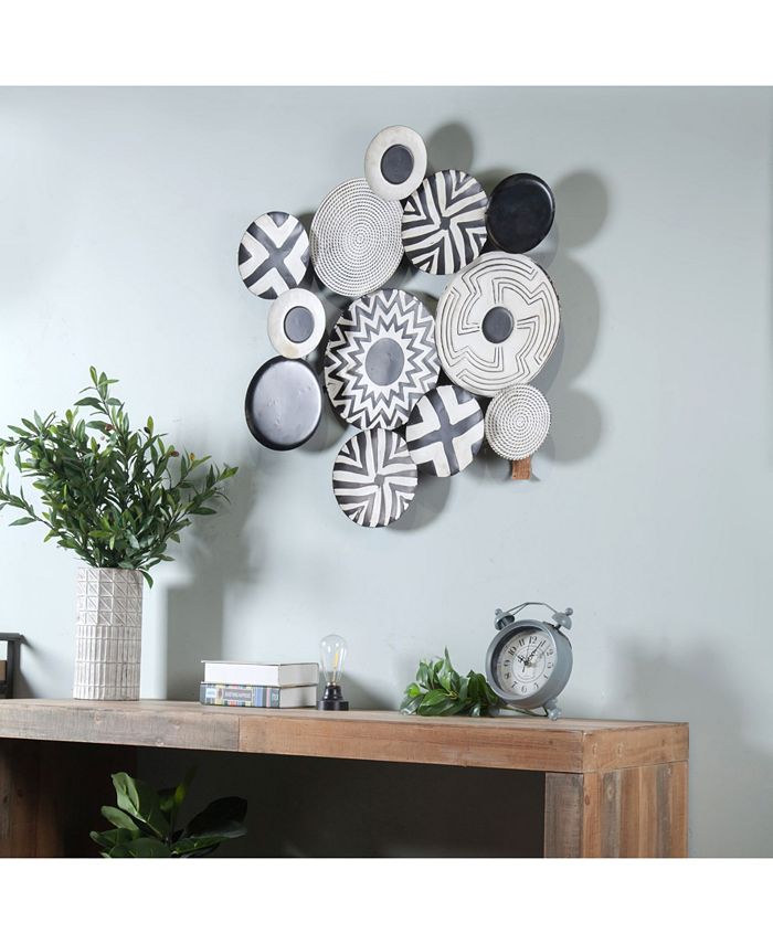 Luxen Home Abstract Metal Wall Art Macy's