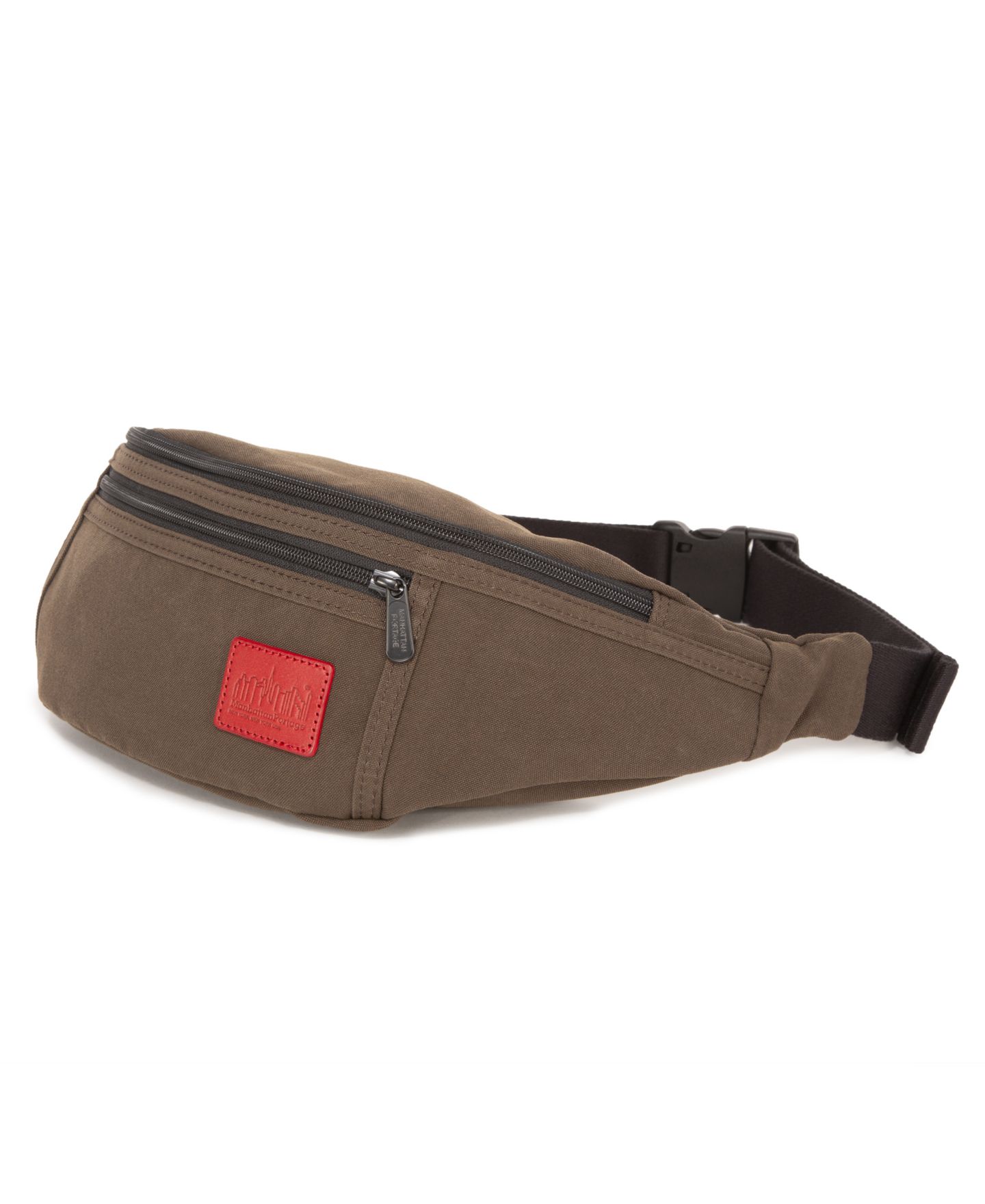 Женская сумка Manhattan Portage Waxed Nylon Alleycat Waist, цвет: Тёмный коричневый — фото 1