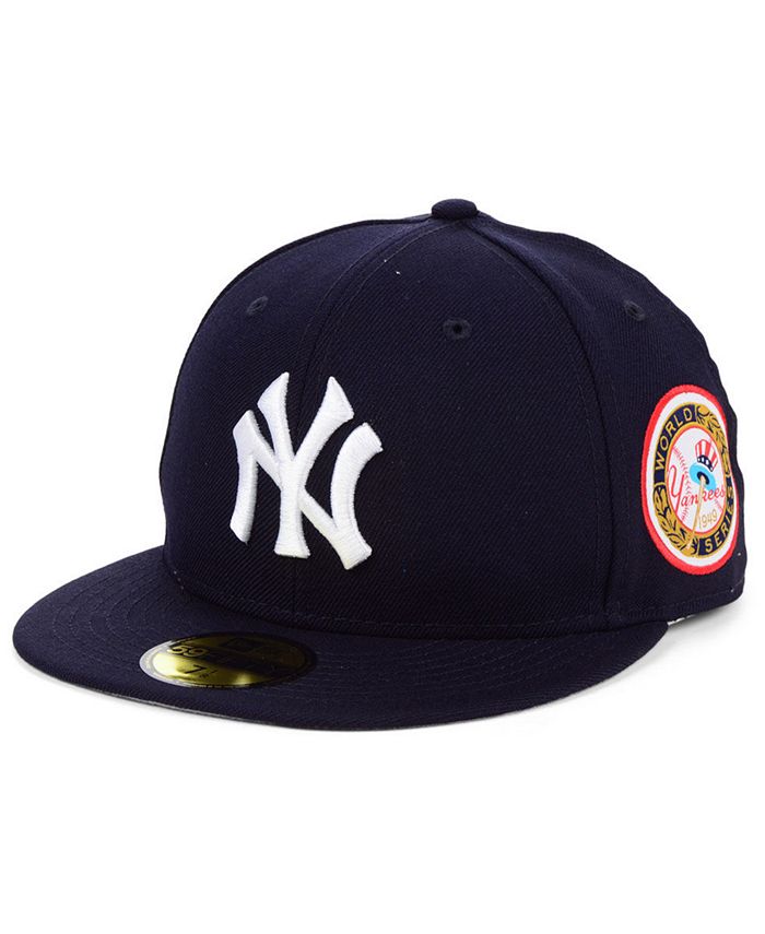 New Era New York Yankees World Series Patch 59FIFTY Fitted Cap - Macy's