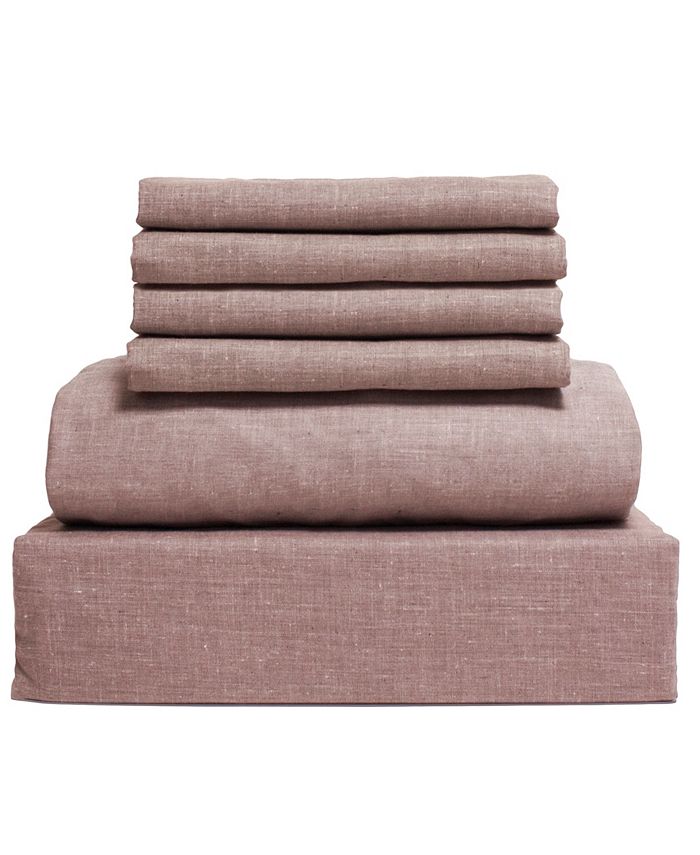 Lintex Chambray 6Piece Sheet Set, Size King Macy's