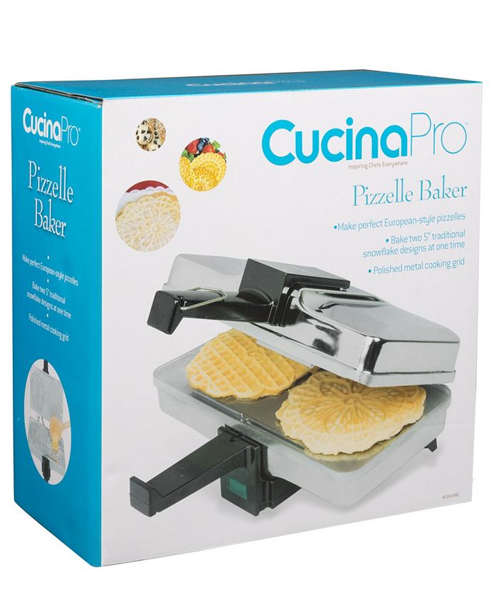 CucinaPro Polished Electric Pizzelle Maker Press Macy