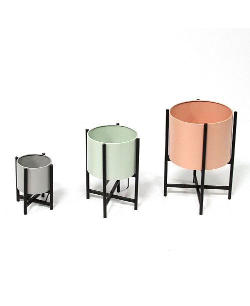 Stratton Home Decor Stratton Home Decor Tricolor Modern Plant Stands Set Of 3 Reviews All Botanicals Home Decor Macy S