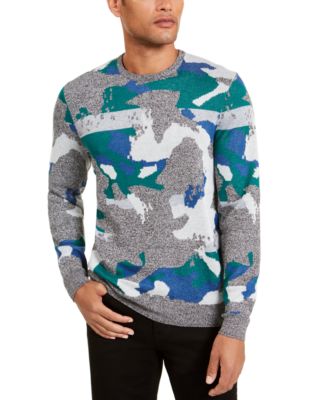 Alfani Men's Abstract Jacquard Crewneck 