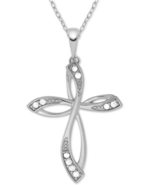 image of Diamond (1/10 ct. t.w.) Cross 18