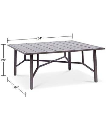 Agio - Wayland Aluminum 64" Square Outdoor Dining Table