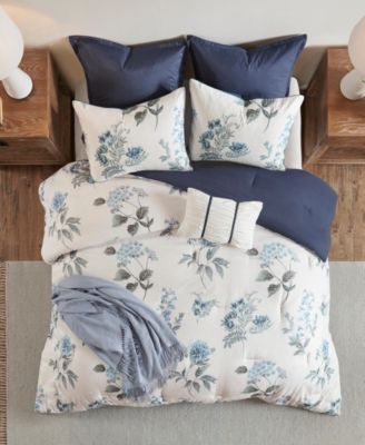 Zennia Seersucker 7-Pc. Comforter Set, King/California King