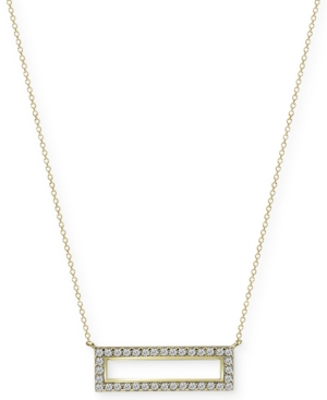 image of Argento Vivo White Beaded Bar 18