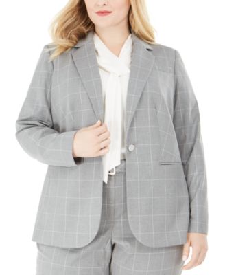 calvin klein plus size blazer