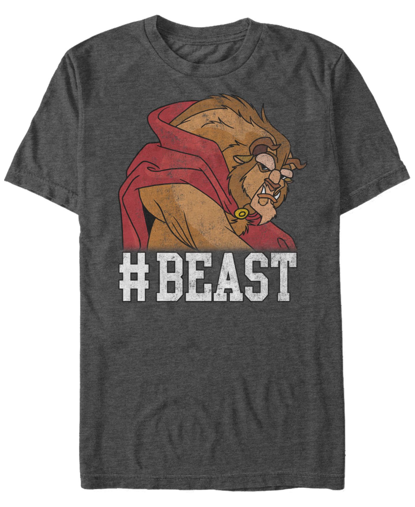 Мужская футболка Fifth Sun Disney Beauty The Beast Beast Game Face Short Sleeve, цвет: Угольный — фото 1