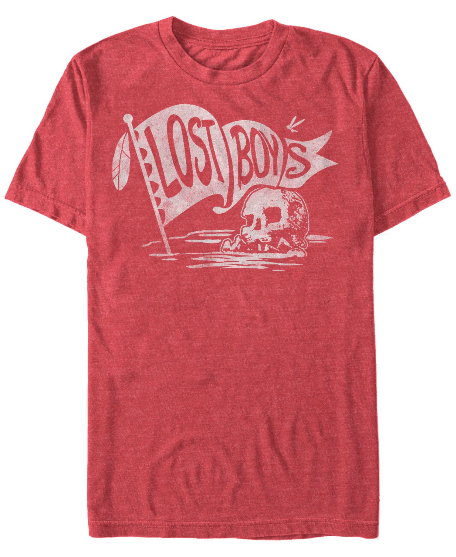 Disney Men's Peter Pan The Lost Boys Skull Clan Banner Short Sleeve T-Shirt