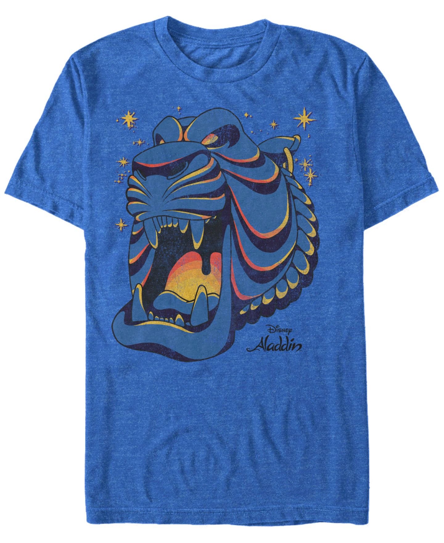 Мужская футболка Fifth Sun Disney Aladdin Neon Cave Outline Short Sleeve, цвет: Королевский синий — фото 1