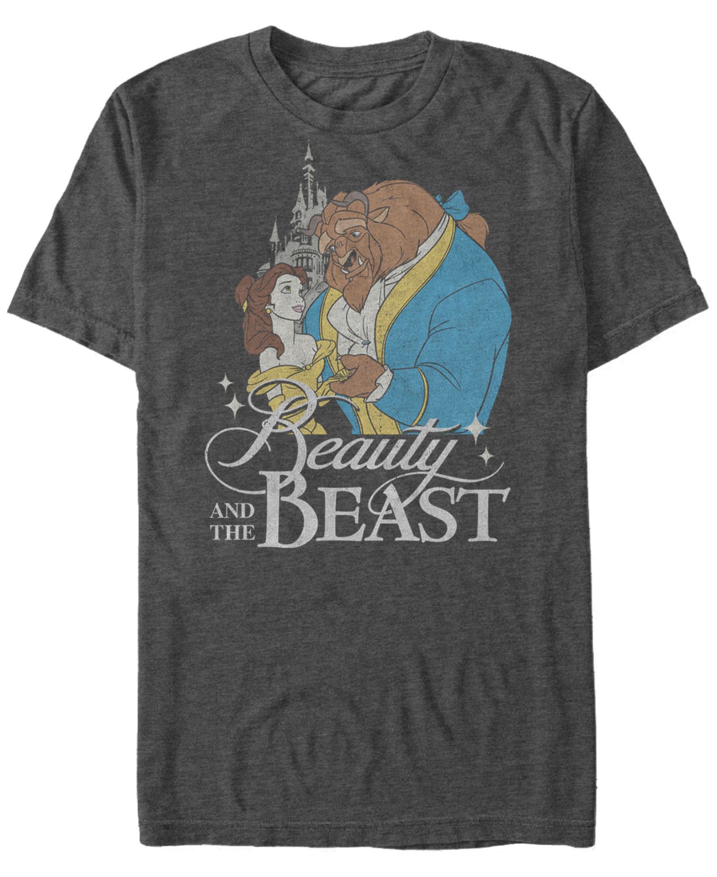 Мужская футболка Fifth Sun Disney Beauty and The Beast Classic Movie Cover Short Sleeve, цвет: Угольный — фото 1