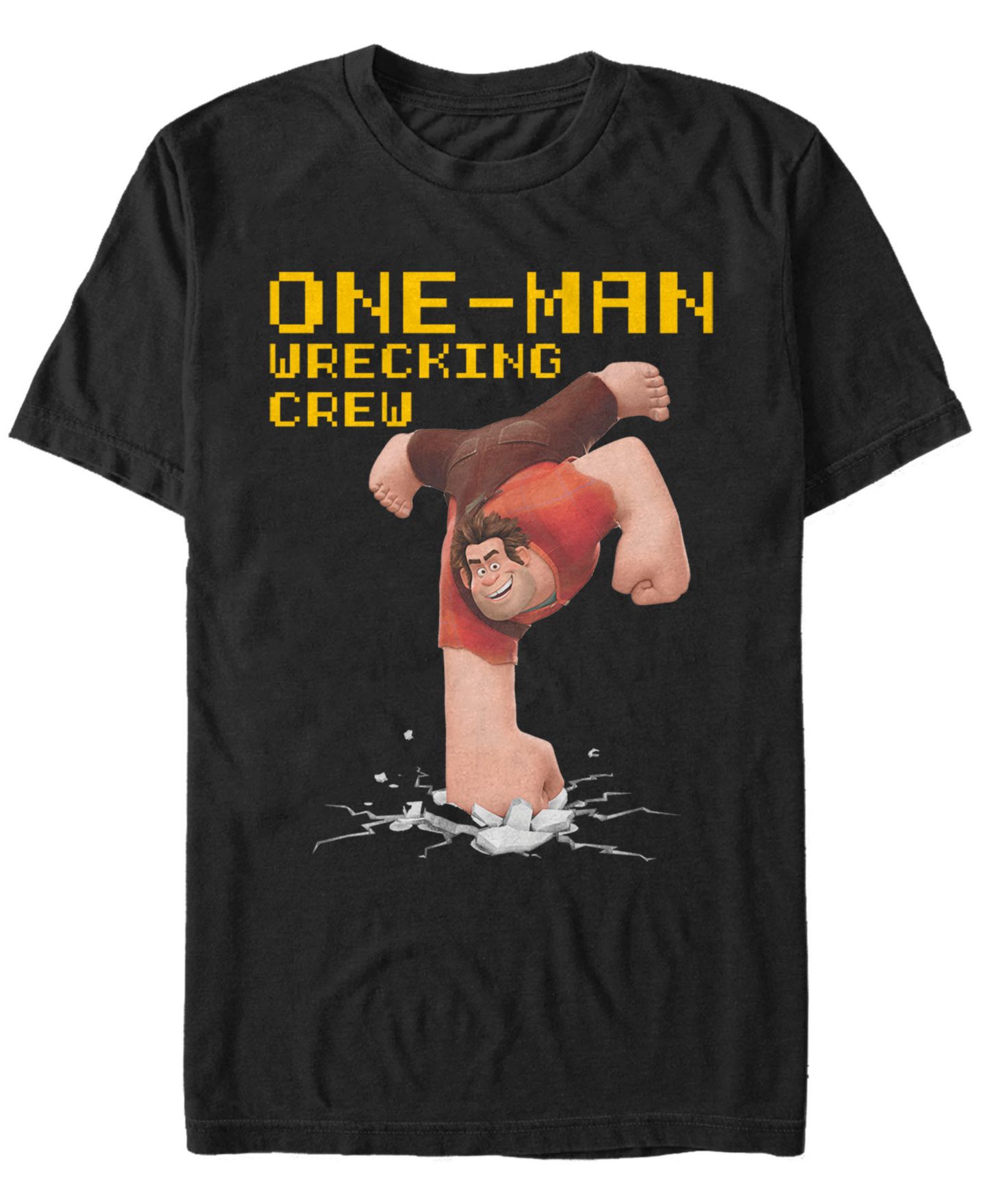 Мужская футболка Fifth Sun Pixar Wreck It Ralph The Wrecking Crew Short Sleeve, цвет: Чёрный — фото 1