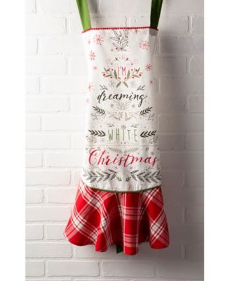 Christmas Tree Ruffle Apron