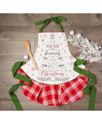 Christmas Tree Ruffle Apron
