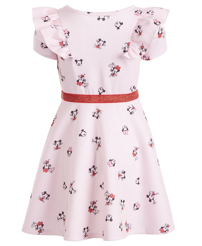 Disney Little Girls Ruffled Minnie Mouse Dress - Macy's