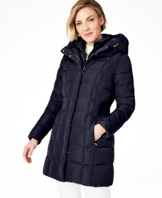 cole haan hooded down and feather jacket