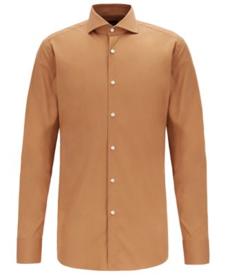 hugo boss khaki shirt