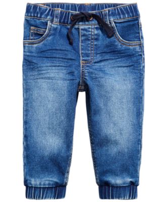 First Impressions Baby Boys Denim Jogger Pants, Created for Macy's - Macy's