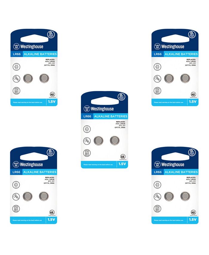 Westinghouse Alkaline Button Cell Battery AG4 1.5V ( 10 Pack) Macy's